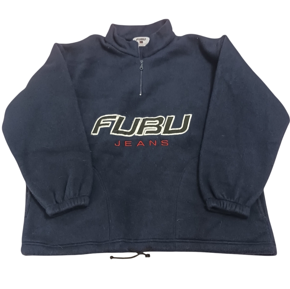 Fubu Jeans Quater Zip Fleece Sweater